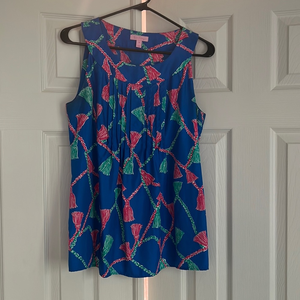 Silk Lilly Pulitzer Top, size M